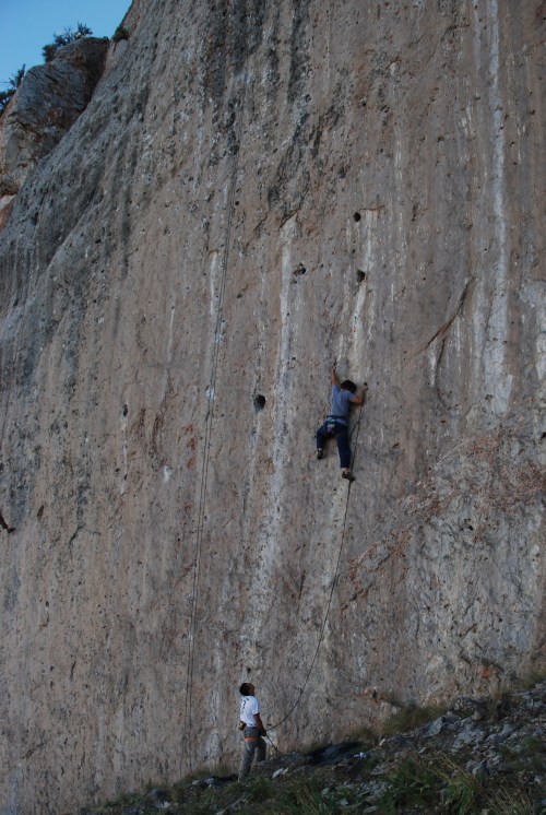 Myself on Yukon Gold 5.12b @ the Fins, ID