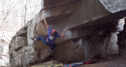 set up for the bump on Tennessee Thong V7, Stone Fort, TN