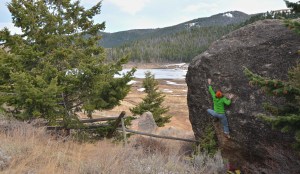 EC - FA of On the Fence V4, Cataract Boulders, Tobacco Roots